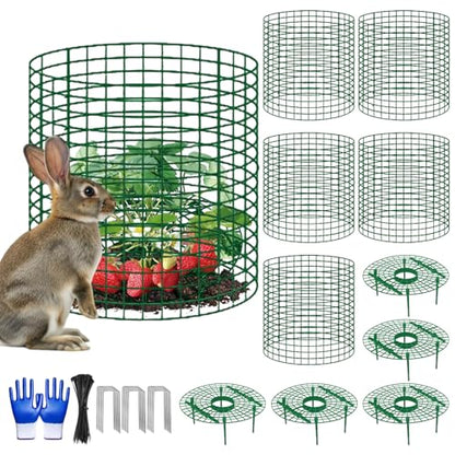 5 Sets Strawberry Plant Support with Wire Plant Protectors, 12.9"x 11.8" Wire Plant Cages and Strawberry Growing Racks, Animal Protection for Strawberry Tomato Garden Vegetables Plants