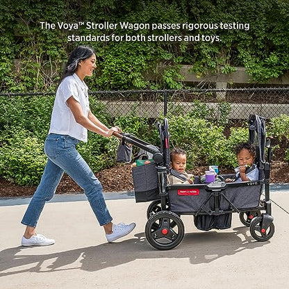 Radio Flyer Voya Stroller Wagon, for Toddlers and Kids 6+ Months, 2 Seats - size: 1.0