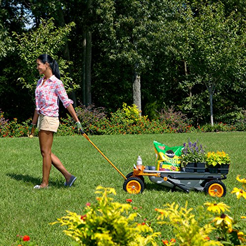 WORX Wheelbarrow Heavy Duty Dolly, 8-in-1 Aerocart Garden Cart, WG050 - size: Aerocart, style: Tools