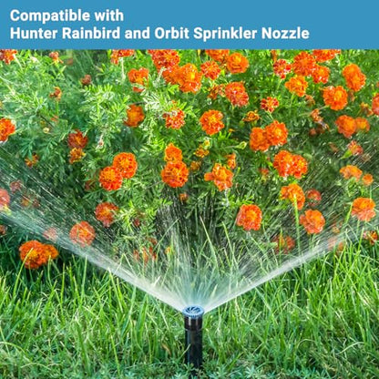 24 Pieces Variable Arc Nozzle, Replacement Pop-up Sprinkler Heads Compatible with Most of Adjustable Pop Up Sprinklers Spray Head for Garden Lawn Irrigation High Efficiency (6AN, 10AN, 12AN) - size: 6AN, 10AN, 12AN