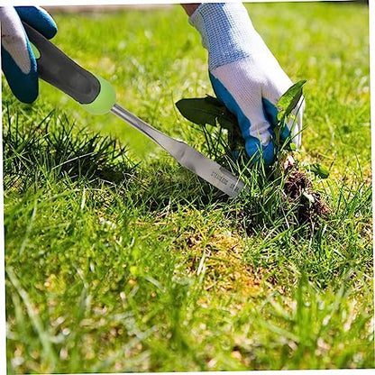 Toyvian L-Shaped Weeder Tool Manual Weed Extractor Stainless Steel
