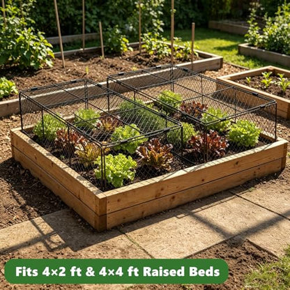Chicken Wire Crop Cage, Heavy Duty Plant Protector for Raised Garden Bed