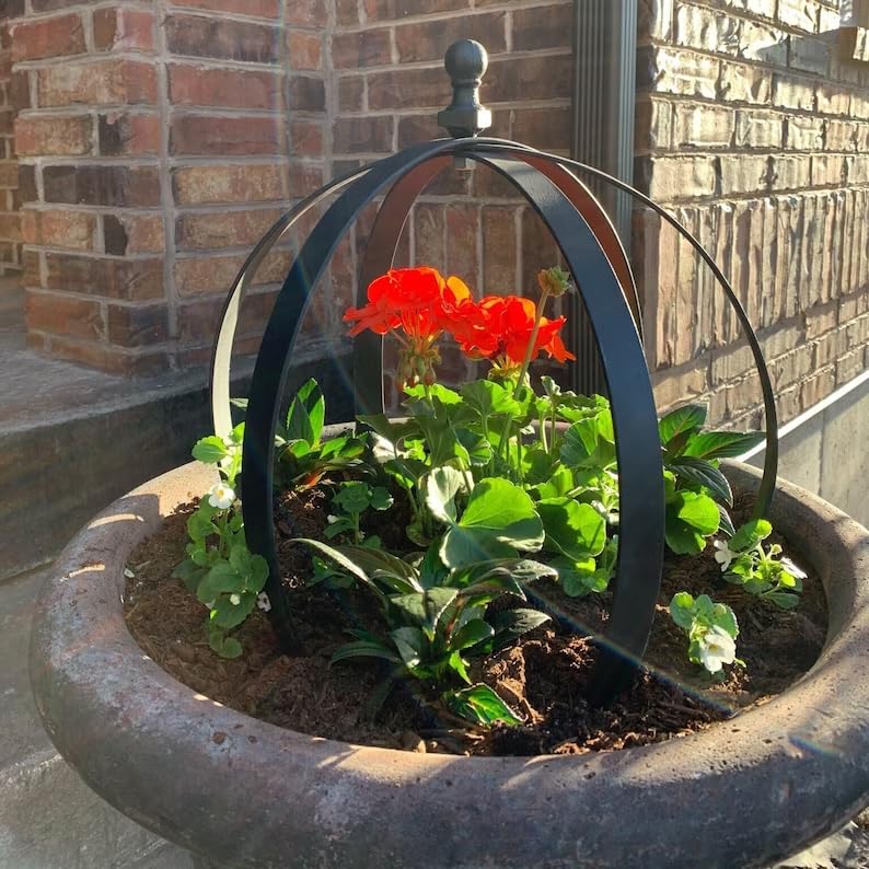 18"x22" Large Round Metal Garden Trellis for Climbing Plants - color: 1 Pcs, size: 18"x22"
