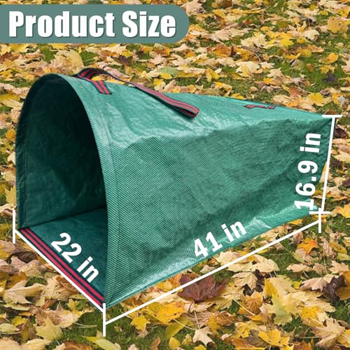 Ideal Swan 72 Gallon Reusable Yard Leaf Bag Holder, 2 Pack Waste Collector
