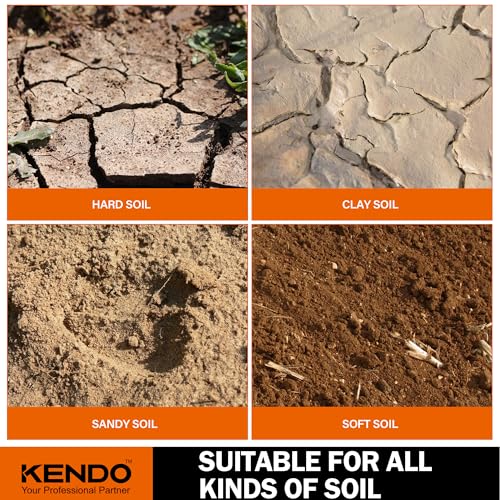 KENDO Auger Drill Bit for Planting Set of 4, Garden Ground Earth Spiral Drill Bits and Bulb Planter Tool for 3/8" Hex Drive Drill, for Post Hole Digger, Bulb Bedding Digging, Plant Rapid Planter - style: 4 Pack