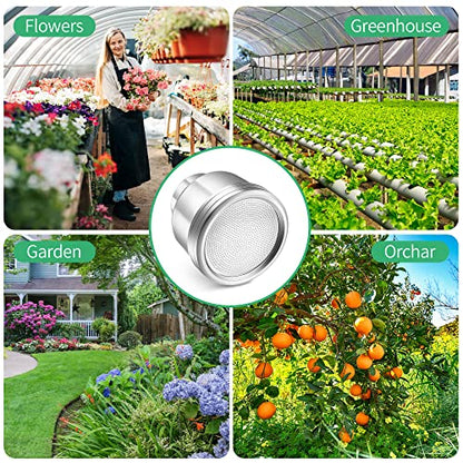 Dreyoo Water Nozzle with 2000 Tiny Holes, 3/4'' Aluminium Alloy Water Hose Nozzle with PTFE Thread Seal Tape for Outdoor Garden Watering Flowers, Plants, Greenhouse, Nurseryman, Container