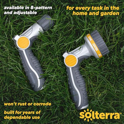 Solterra Adjustable Garden Hose Nozzle with Thumb Control - size: Thumb Control, style: Adjustable