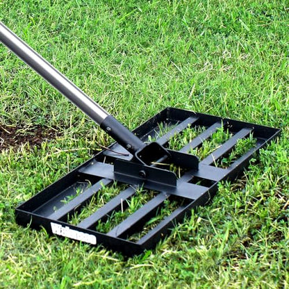 Walensee Lawn Leveling Rake, Reinforced Leveler with 6.5FT Steel Handle - size: 6.5FT 17"x10"