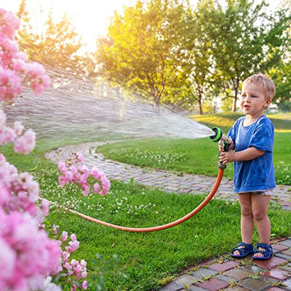 Garden Hose Nozzle,Metal Spray Nozzles with 8 Adjustable Watering Patterns
