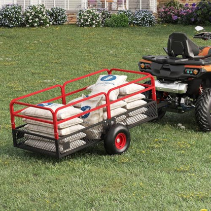 Garvee Tow Behind Dump Trailer for ATV UTV 1500 lbs 20 Cubic Feet
