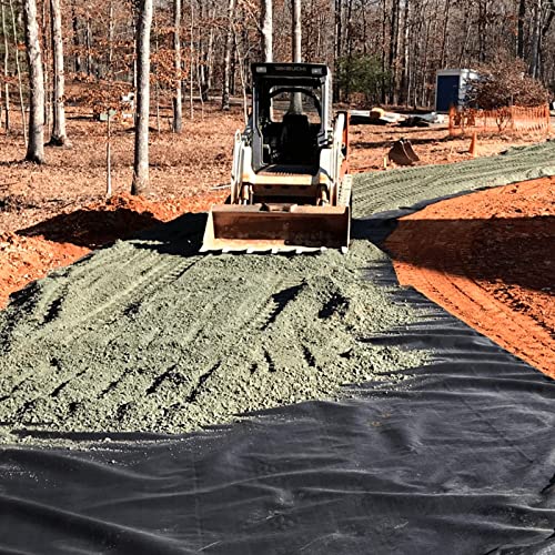 Commercial Driveway Fabric, 13x65 ft Heavy Duty 3.5OZ Landscape Fabric for Erosion Control, Weed Barrier - size: 13x65 ft -3.5OZ