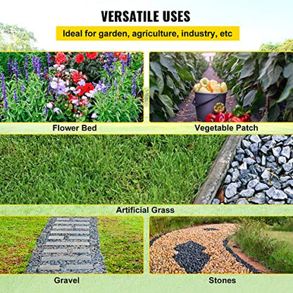 VEVOR Weed Barrier Fabric Heavy Duty 3x300 FT, 5.8oz Landscape Fabric, Woven Garden Fabric Weed Barrier, Weed Blocker Fabric, Weed Control Fabric Ground Cover, Geotextile Fabric, Gardening Mat, Black - size: 3FT*300FT-5.8OZ, style: Woven