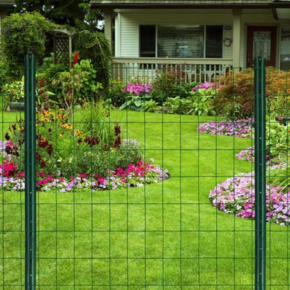 16GA PVC Green 36in x25ft-3in x 2in Welded Wire Mesh Garden Economy Fence - color: Green, size: 36"x25\'-3"x2" 16GA