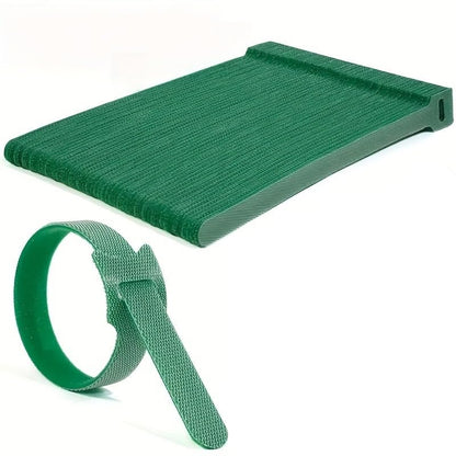 Adjustable Reusable Nylon Plant Ties with Metal Eyelets, Anti-Slip Garden Straps for Climbing Vegetables and Flower Fixing (green) - color: Green