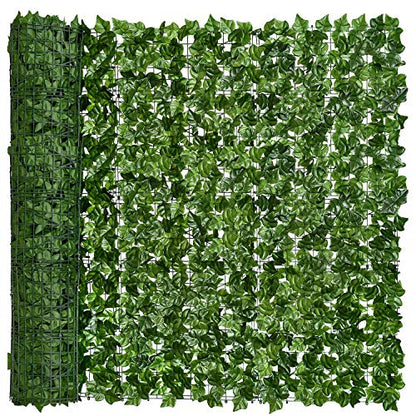DearHouse Artificial Faux Ivy Hedge Privacy Fence Wall Screen, Leaf and Vine Decoration for Outdoor Garden Home Decor, (157.5 * 59inch) - size: 157.5*59inch