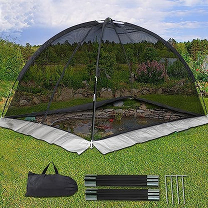 Kapler Pond Cover Dome Net 10x8FT for Outdoor Fish Ponds
