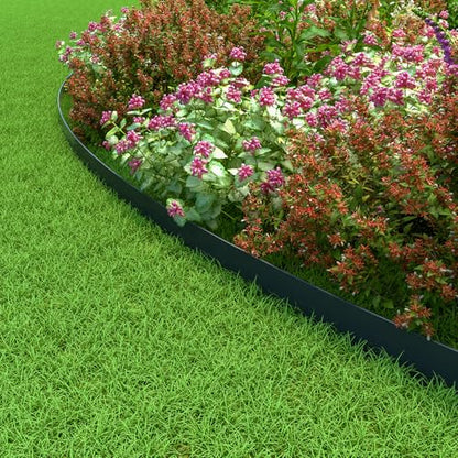 Mars Villa Landscape Edging, 4 Inch Tall 40FT Garden Edging Border Kit - size: 4IN x 40FT