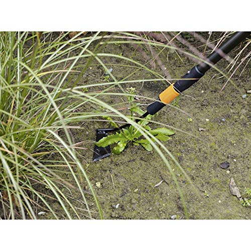 Fiskars QuikFit Hoe 3 Functions, Tool Head, Width: 13 cm, Steel, Black/Orange, 1000682 - style: HOE