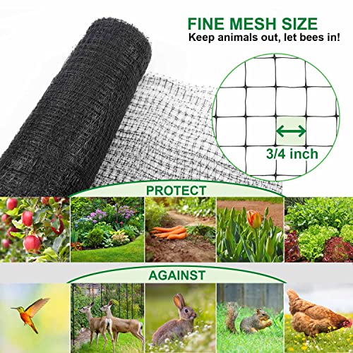 Mklsit Deer Netting Fence, 8ftx100ft Garden Netting Heavy Duty Bird Netting