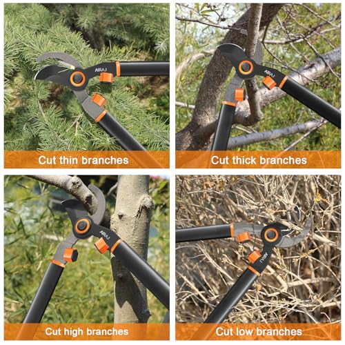 21" Bypass Loppers for Tree Trimming Heavy Duty, 2" Cut Tree Branch Cutter - size: 21''