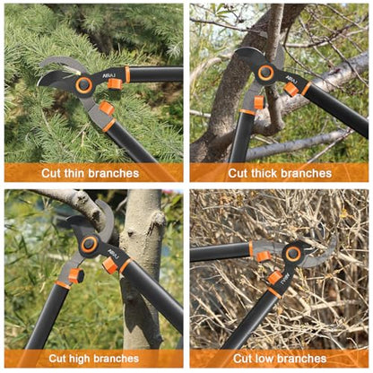21" Bypass Loppers for Tree Trimming Heavy Duty, 2" Cut Tree Branch Cutter - size: 21''