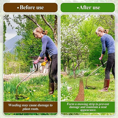 Natural Mulch for Landscaping 120" X 6.3", Coconut Fiber Mulch Mat Roll with 16 U-Shaped Steel Stakes, Garden Edging Border Mat Natural Looking Permanent Mulch Barrier for Plants Vegetables & Flowers