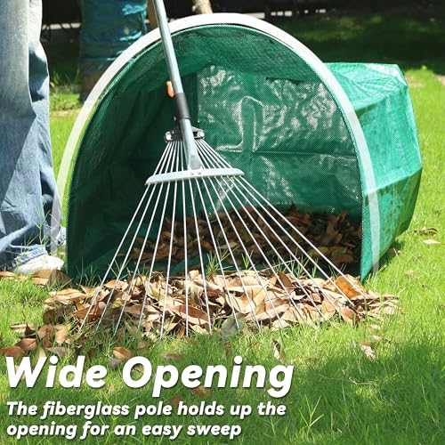 Reusable Leaf Bags 53 Gallon 2 Pack with Wide Opening - size: 1 Count (Pack of 2)