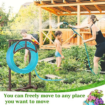 Garden Water Hose Holder 5 Spikes, Brown Hose Stand for Outside for Outside - color: Retro copper