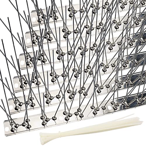 Bird Spikes 21.6 Feet Stainless Steel - size: 21.7Feet(20pcs)