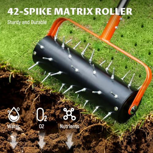 Rolling Lawn Aerator, Manual Lawn Aerator Roller Tool