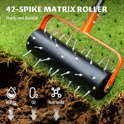 Rolling Lawn Aerator, Manual Lawn Aerator Roller Tool