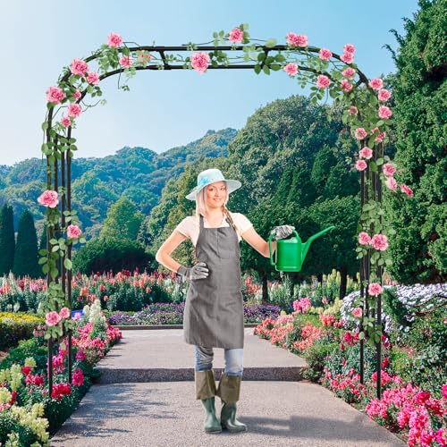 87in H Tall Garden Arch Trellis for Climbing Plants Outdoor - size: 79" L x 16" W x 87" H