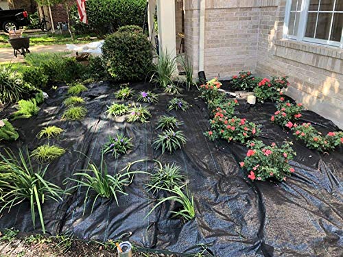4ft x 30ft Weed Barrier Fabric, Heavy Duty Landscape Fabric Garden Cloth - size: 4ft x 30ft