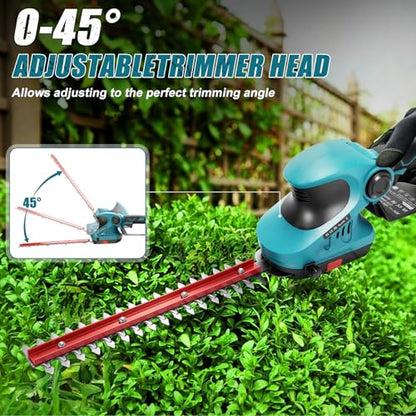 Cordless Hedge Trimmer and Chainsaw Combo for Makita 18V Battery - size: Hedge Trimmer + Chainsaw Combo