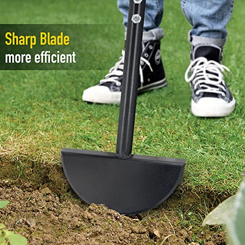 Colwelt Half Moon Edger Lawn Tool, Manual Lawn Edger Half Moon Shovel Spade