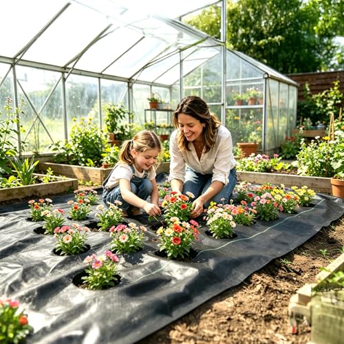 VINGLI 6.5x300FT Weed Barrier Landscape Fabric, 3.2oz Premium Heavy Duty Weed Blocker Fabric, Garden Cloth Weed Control Mat, Geotextile Fabric, Ground Cover for Gardening, Driveway & Landscaping - size: 6.5x300FT