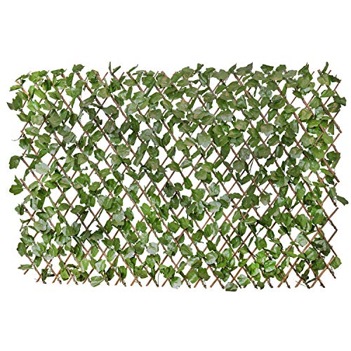 Verseo Artificial Ivy Privacy Fence Wall Screen, Expandable Faux Greenery Hedge Panel, Weather Resistant Leaf Wall Decor for Patio, Balcony, Garden, Backyard Indoor Outdoor Privacy Panels, 1 Piece - size: 1 Piece