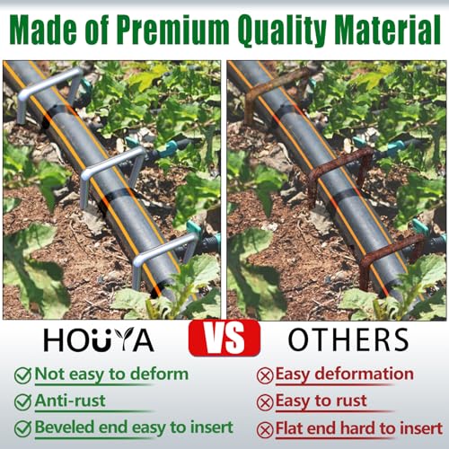 16 PCS Landscape Staples 6 Inch Galvanized Garden Stakes Garden Staples Pins Anti-Rust Ground Stakes for Weed Barrier, Irrigation Hose, Yard Lawn SOD, Landscape Fabric, Decor 6" L x1.2 W 16 pcs - size: 16 Pcs x 6"
