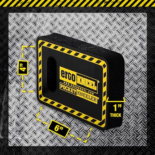 Pocket Kneeling Mat, 4" x 6" x 1", Heavy-Duty Foam