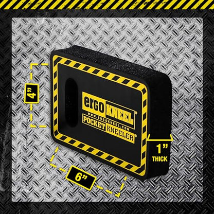 Kneeling Mat Pocket Pads for Work, 4" x 6" x 1", 6-Pack Foam