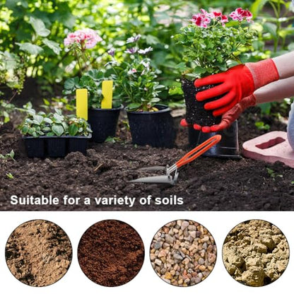 Folding Camping Shovel, Mini Lightweight Garden Shovel, Stainless Steel Hiking Trowel Entrenching Tool, Digging Shovel with Carrying Pouch, for Planting, Transplanting, Weeding, Digging Soil(8.8inch)