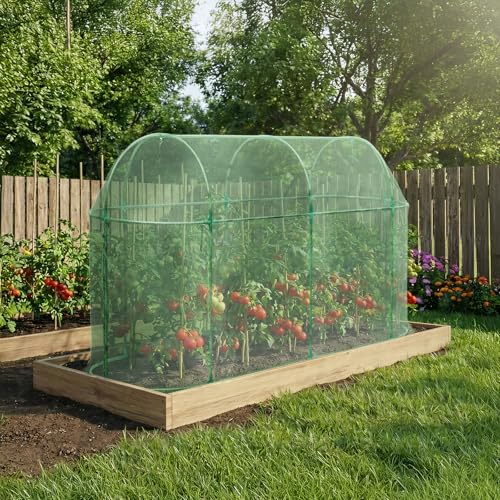BPS Crop Cages for Garden Plant - size: 10'x3.3'x5'