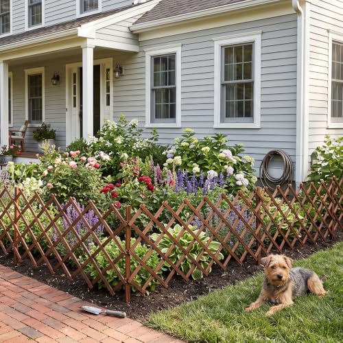 Avalution Decorative Garden Fence Outdoor,Total 30in(H) x 18.5 ft(L) 2 Pack - size: 2 Panels-30in(H) x 18.5 ft(L)
