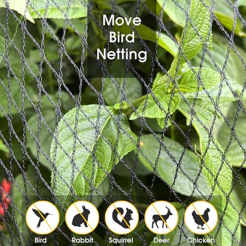 Bird Netting for Garden Protection Anti Bird Mesh Garden Netting 7.5 x 65FT - size: 7.5FT x 65 FT