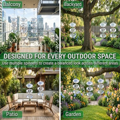 Reflective Bird Deterrents for Outside, Woodpecker Repellent - size: Circle