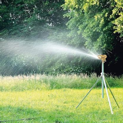 Hourleey 1/2 Inch Zinc Impact Sprinkler, 2 Pack Heavy Duty Lawn Sprinkler Head with Nozzles, Adjustable 0-360 Degree Impulse Watering Sprinklers for Large Coverage Garden Grass Yard Irrigation - size: 2 Pack