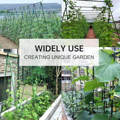 Garden Stakes 57 Inch, Approx 5ft Steel Plant Stakes 25 Pack for Gardening and Farm, 57" Plastic Coated Plant Support for Tomato, Cucumber, Bean, Flower, Potted More Climbing Plants - size: 57inch, pack of 25