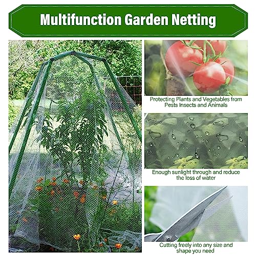 Garden Netting 10 x 30Ft Plant Covers Ultra Fine Plant Netting for Garden Protection, Row Cover for Vegetable Fruits Plant Flower Crop Screen Barrier Net, White Garden Cover Protect from Mosquito Bird