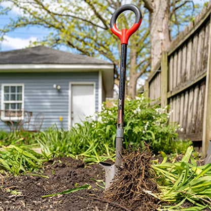 Root Slayer 23311 Perennial Garden Shovel, Fiberglass Shaft, Red - color: Red, size: Medium