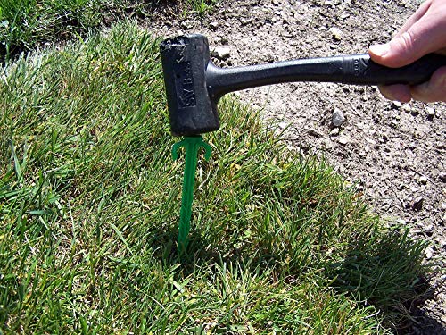 8 in Tent Stake, Landscape Stake, sod Staple for Camping, Straw Blanket, Weed Barrier, Landscape Fabric (10-Pack)